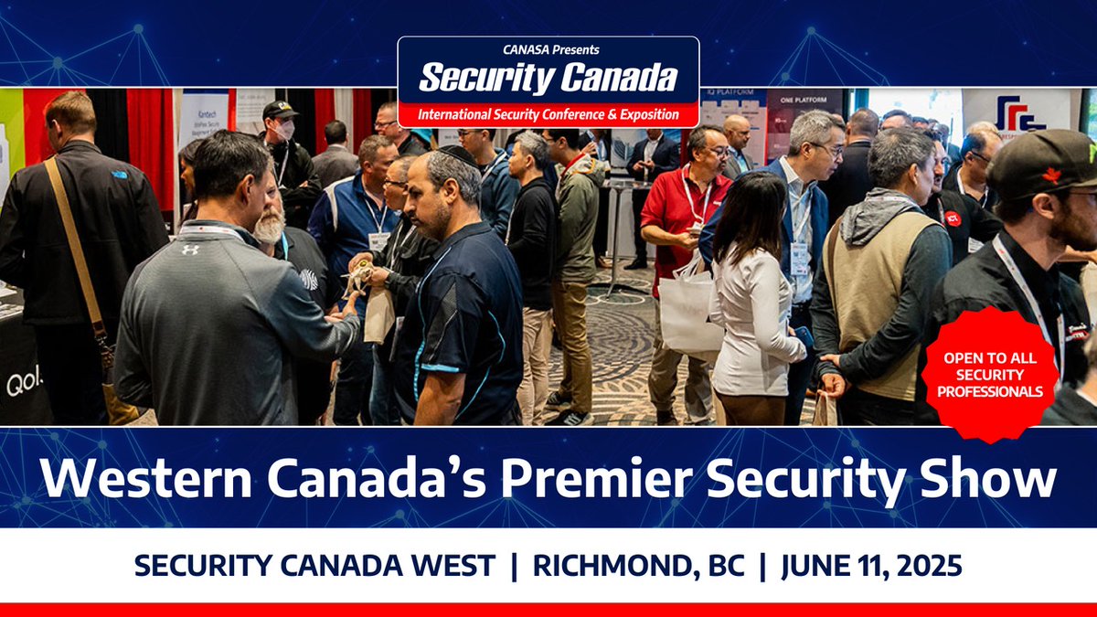 Experience a day of unmatched networking and innovation at #SecurityCanada West! This is the ultimate show for ALL security professionals, connecting you with the leaders, technologies, and learning opportunities you need to succeed. Register for FREE: bit.ly/3QP4h9n