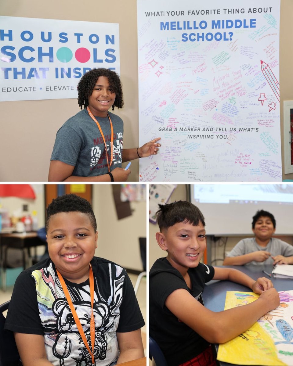 GoodReasonHou's tweet photo. Melillo Middle School shows us the power of teacher ownership. Their environment empowers educators to create a dynamic learning experience. 🏆 Learn how their impact made them a 2025 School That Inspires: https://t.co/6QedCZ85zN. 

@PasadenaISD_TX #teacherappreciationweek https://t.co/7qiOu6Um9G