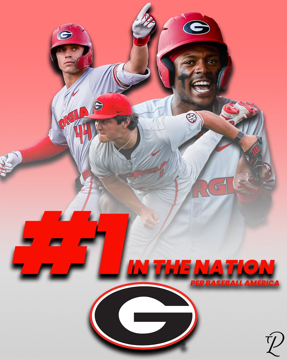 UGA Baseball is the number 1 team in the country according to Baseball America! - Can this team win a national title??⬇️ ⬇️ 

#UGA #SEC #NCAA #NCAAM #BBALL #CBB