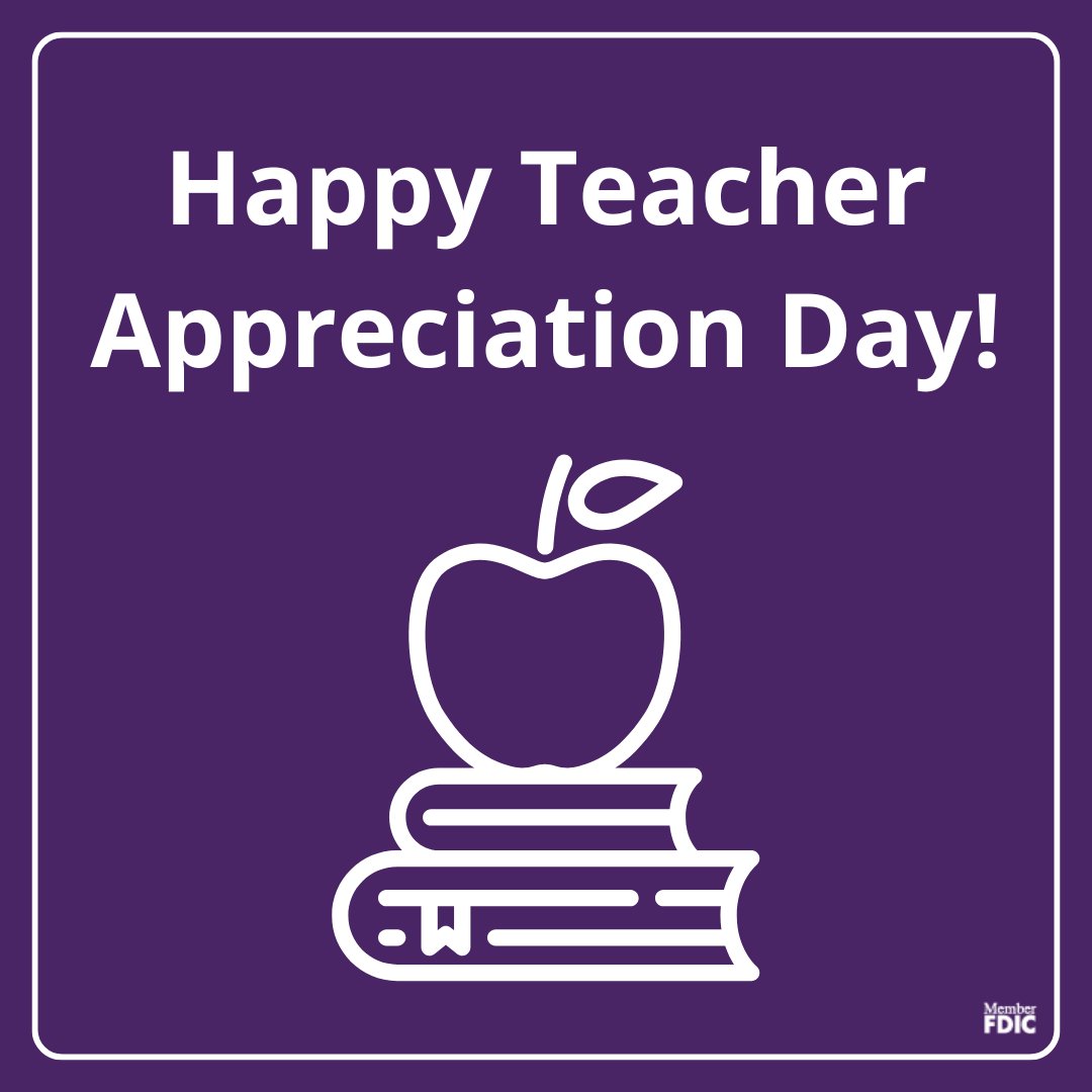 Happy National Teacher Appreciation Day! Today, and everyday, we celebrate the hard work and dedication of teachers who inspire and shape the future of our society.