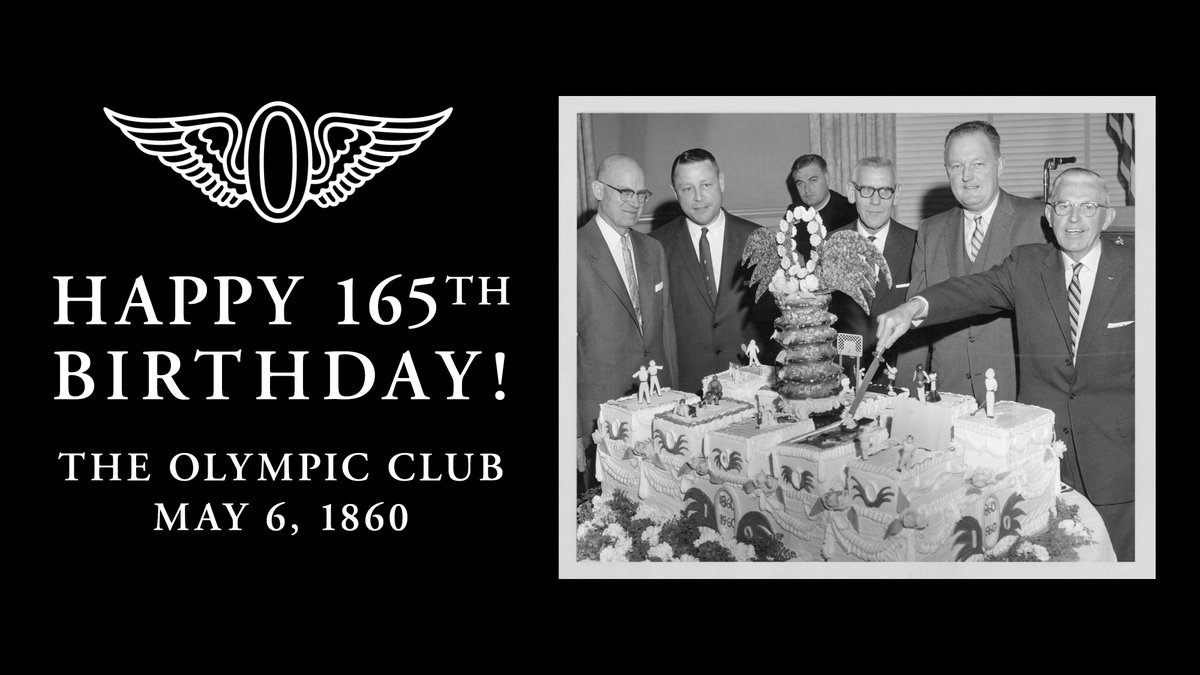 IT'S OUR BIRTHDAY 🎂🎉🎊 Today we celebrate 165 years of the Winged "O" and look forward to the next 165!

Members can enjoy a celebratory cupcake in the Post Street lobby at City Clubhouse or the Living Room at Lakeside. #OlympicClub #OChistory #HappyBirthday