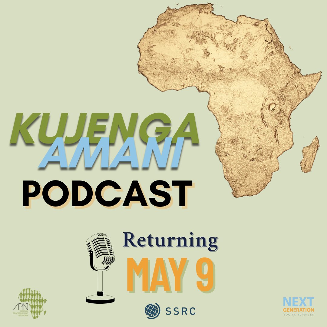 The Kujenga Amani podcast is returning!

We are relaunching with new voices, fresh insights, and important conversations with esteemed experts on African peacebuilding, research, and practices.

See you on May 9! #KujengaAmani #AfricanPeacebuilding #KujengaAmaniPodcast