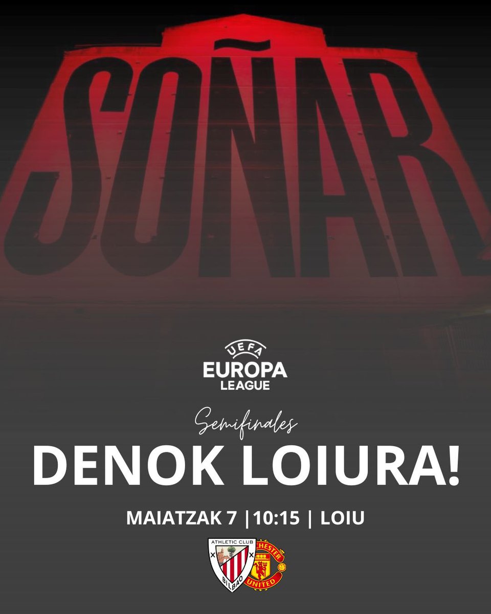Imanol_A13's tweet photo. Es difícil, ¿pero quien nos impide SOÑAR? 
Hay que estar más UNIDOS que nunca, apoyando desde Loiu hasta Manchester.

ES IMPOSIBLE QUE NO PASE

1ª parada: 
DENOK LOIURA!
🕕 10:15
📍LOIU(salidas)

2ª parada:
DENOK HOTELERA!
🕕 19:30
📍HYATT REGENCY
@CornerSanMames 🤝 @Zepelin1991 https://t.co/IfKBaKyMnO