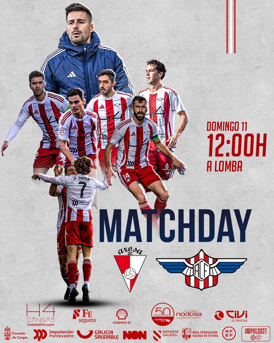 Última xornada de liga... ou non. ⚔️

🆚 <a href="/ArosaSCOficial/">Arosa SC</a> 
🗓️ Domingo 11
🕒 12:00 horas 
🏟️ A Lomba

📸<a href="/berafotografia/">berafotografia</a> 🫶