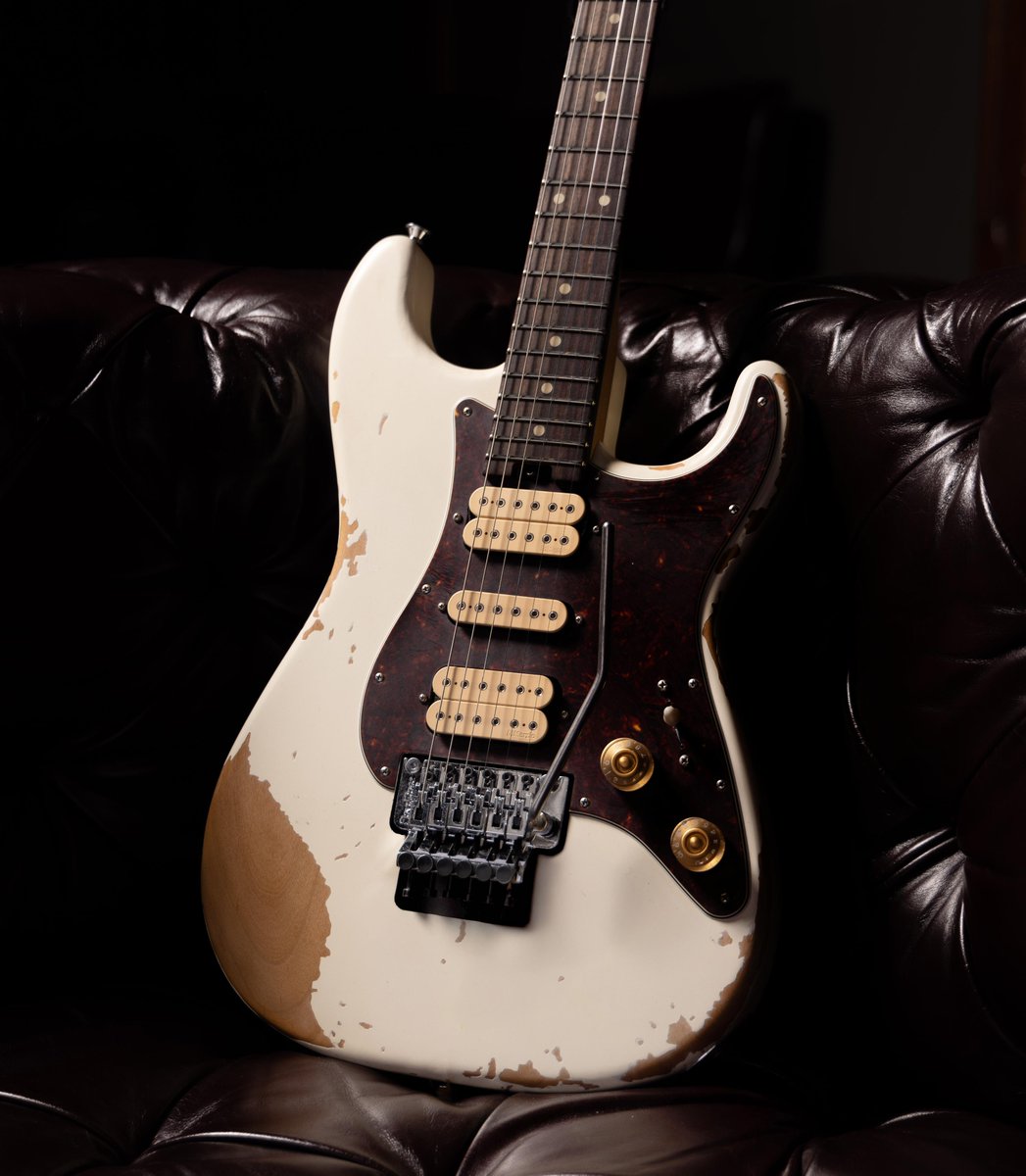Designed for the stage, the Super Stock SC-1's relic'd finish gives it the look of a seasoned road warrior with miles to go. Learn more here: bit.ly/44llAqD