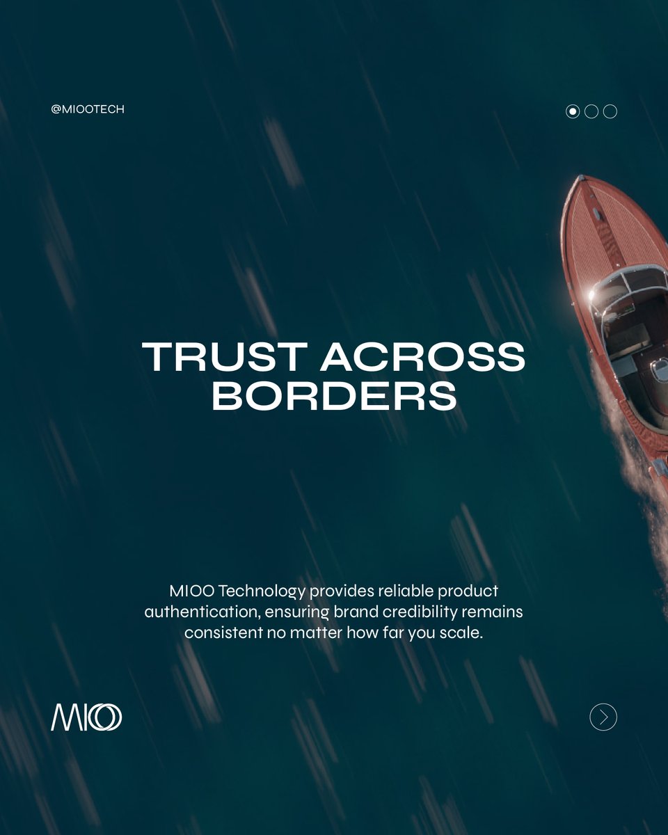 MiooTech's tweet image. Expand confidently into new markets. MIOO Technology ensures every product carries trusted authenticity, solidifying your global brand reputation.

@hedera
#hellofuture