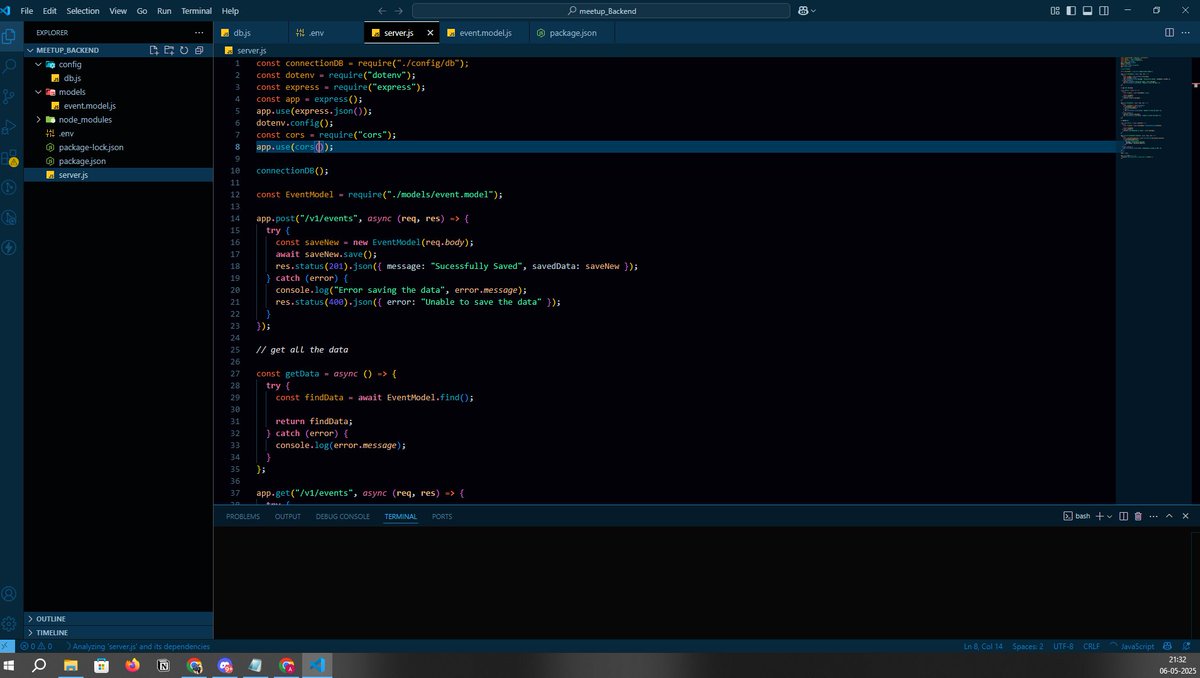 ajcoder25's tweet image. 105/365
✅ 6 hrs coding: Started working on the project — backend done! Next up: completing the frontend. Ready to push through and ship it soon.
#100DaysOfCode #365DaysOfCode #MERNstack #buildinpublic