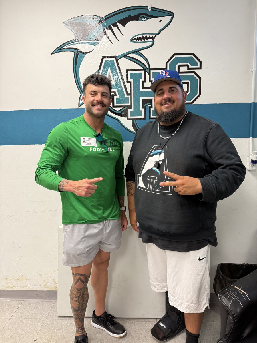 Matt Clark (@coachmclark) on Twitter photo Thanks to <a href="/CoachSaulR/">Saul Rodriguez</a> over at Atlantic High School for taking the time to meet! #GoHatters!
<a href="/BIGshadowMIKE/">Coach Mike Jasper</a> <a href="/StetsonFootball/">Stetson Football</a> Thanks to <a href="/CoachSaulR/">Saul Rodriguez</a> over at Atlantic High School for taking the time to meet! #GoHatters!
<a href="/BIGshadowMIKE/">Coach Mike Jasper</a> <a href="/StetsonFootball/">Stetson Football</a>