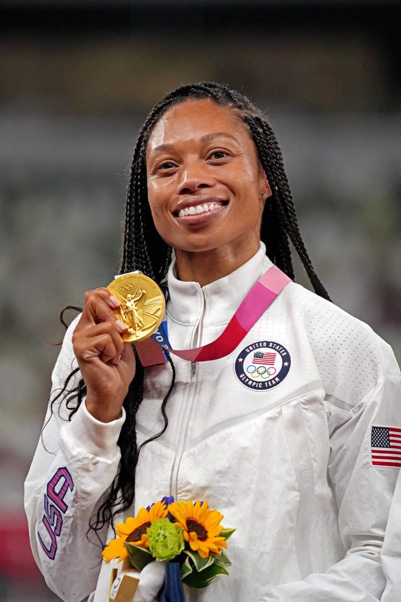 Allyson Felix, the most decorated track and field athlete in history, has been announced as part of the 2025 U.S. Olympic and Paralympic Hall of Fame class!

(7🥇3🥈1🥉) - 11 Olympic medals
(14🥇3🥈3🥉) - 20 World Outdoor Champs medals