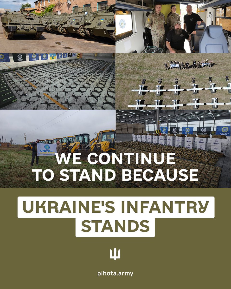 The infantry is the backbone of Ukraine’s defense. They hold the line, push forward, and pay the highest price so the rest of us can stand.

On Infantry Day, we honor their strength, discipline, and sacrifice. They fight — we support.