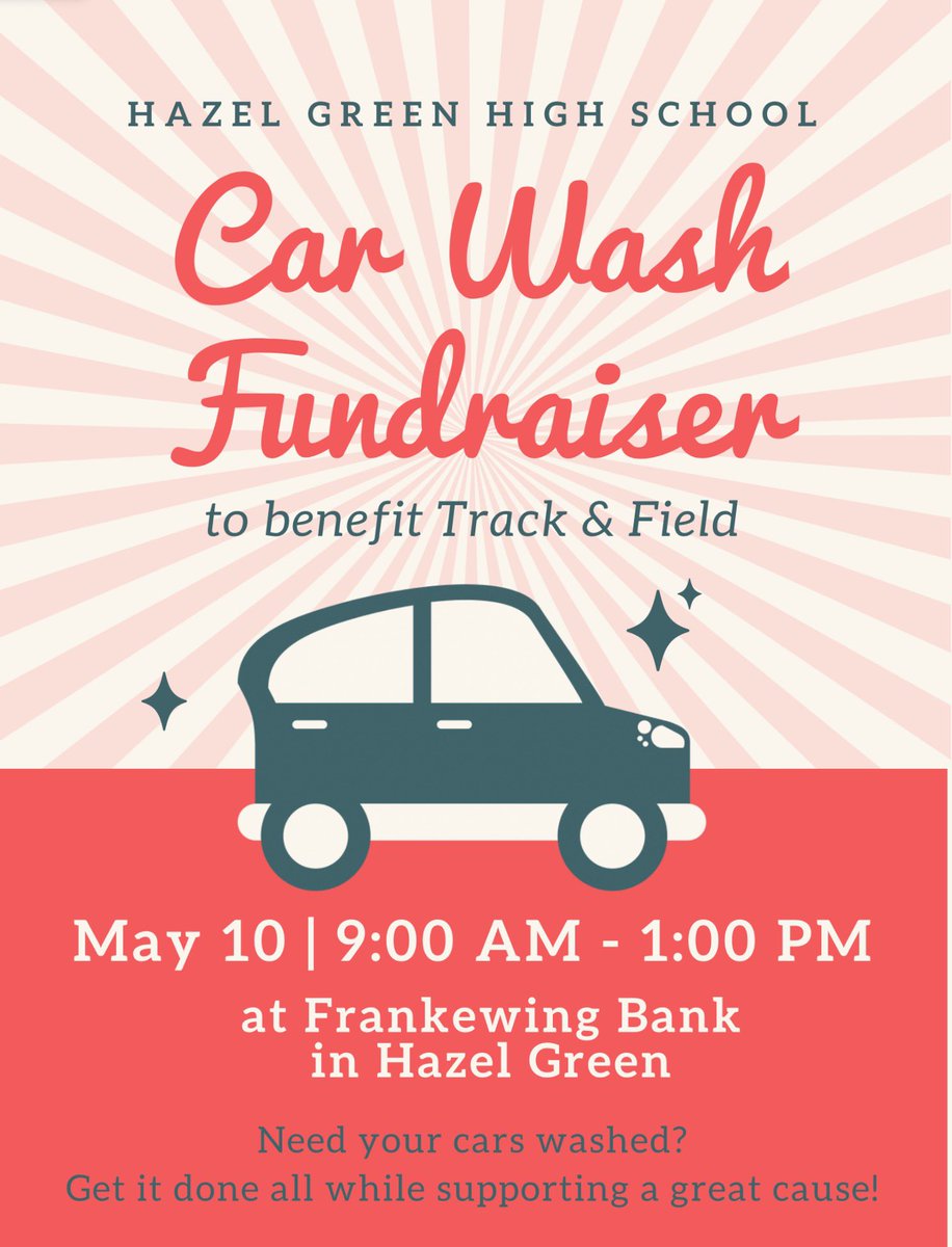 Erica Mohler (@emohler3108) on Twitter photo Need your car washed??? Support HGHS Track & Field this Saturday, & let them do it for you!! 🚗🧼 <a href="/hghstf/">Hazel Green High School Track and Field</a> <a href="/HazelGreenHigh/">Hazel Green High School</a> <a href="/QuinnHeaden/">Dr. E. Quinn Headen</a> <a href="/AndreaMariDavis/">Andrea Davis</a> <a href="/djacktha1st/">Derrick Jackson sr.</a> <a href="/HGHS_Baseball/">HGHSBaseball</a> <a href="/hghs_softball/">HGHS Softball</a> <a href="/hghs_golf/">Hazel Green High School Golf</a> <a href="/HGHSBoysBBall/">Hazel Green Boys Basketball</a> <a href="/HGHSGirlsBBall/">HGHSGirlsBasketball</a> <a href="/HGHSVBall/">HGHS Volleyball</a> Need your car washed??? Support HGHS Track & Field this Saturday, & let them do it for you!! 🚗🧼 <a href="/hghstf/">Hazel Green High School Track and Field</a> <a href="/HazelGreenHigh/">Hazel Green High School</a> <a href="/QuinnHeaden/">Dr. E. Quinn Headen</a> <a href="/AndreaMariDavis/">Andrea Davis</a> <a href="/djacktha1st/">Derrick Jackson sr.</a> <a href="/HGHS_Baseball/">HGHSBaseball</a> <a href="/hghs_softball/">HGHS Softball</a> <a href="/hghs_golf/">Hazel Green High School Golf</a> <a href="/HGHSBoysBBall/">Hazel Green Boys Basketball</a> <a href="/HGHSGirlsBBall/">HGHSGirlsBasketball</a> <a href="/HGHSVBall/">HGHS Volleyball</a>