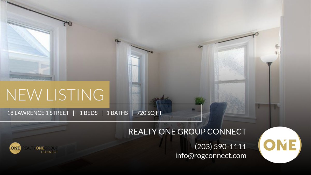 rogconnect's tweet image. 📍 New Listing 📍 Take a look at this fantastic new property that just hit the market located at 18 Lawrence 1 Street in Norwalk. Reach out here or at (203) 980-2509 for more information

Realty ONE Group Connect
A Modern, Lifes... homeforsale.at/18_LAWRENCE_1_…