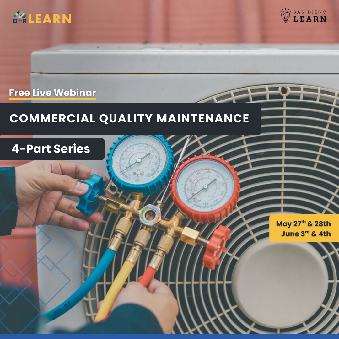 🚨 HVAC Pros! Boost your skills in our free 4-part webinar series with D+R LEARN. 

Learn economizer essentials, maintenance tips, code compliance &amp; emerging tech. 

Don’t miss it! 🔧🌬️ ow.ly/ow1Y50VO7XV
.
.
.
.
.
.
.#HVAC #FacilityManagement #Webinar#Energyefficiency