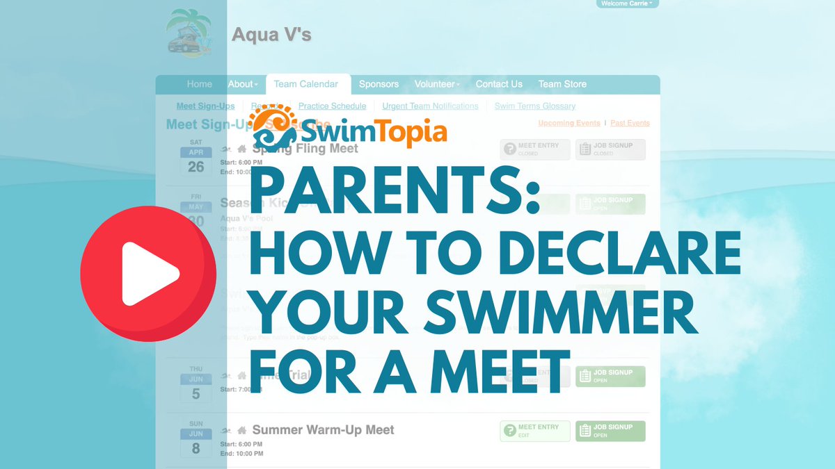 📱+🖥️ = easy meet signups.

Parents, we’ve got the how-to for both desktop and mobile. Learn how to declare meet attendance from the SwimTopia app or your team’s site. Admins—feel free to share!  hubs.li/Q03jzxhc0

#SwimTopiaTips #ParentWin