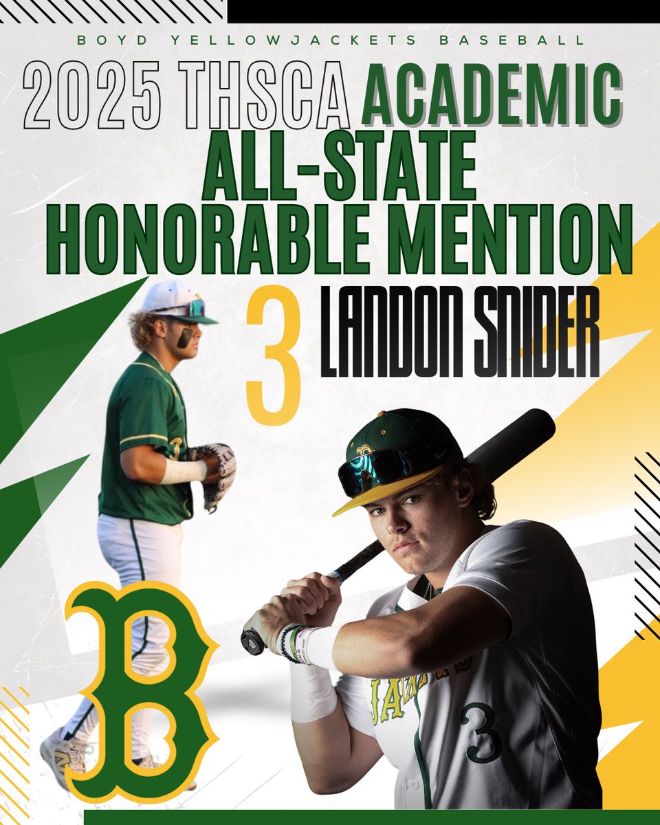 Congrats to Senior <a href="/LandoS232025/">Landon Snider</a> for being named THSCA Honorable Mention Academic All-State! #StudentAthlete