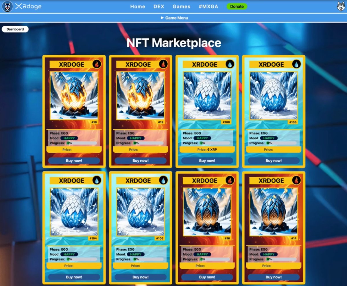 Check out the #XRdoge NFT Game Marketplace 👀😍

Coming soon to the XRPL near you! 🚀

XRdoge.org #XRdoge <a href="/XRdoge_Army/">XRdoge Army 🥇OG of the XRPL</a> #XRdogeNFTGame