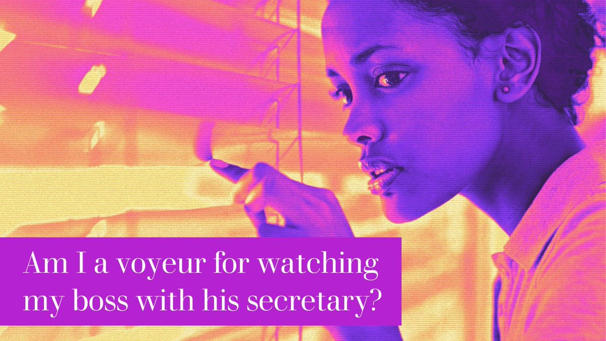 I’ve never considered myself a peeping Tom, but that night at the office I found myself rooted to the spot as I spied two of my colleagues going at it. It felt naughty, a clandestine moment that turned me on and made me wet as hell.

buff.ly/FCJnkid