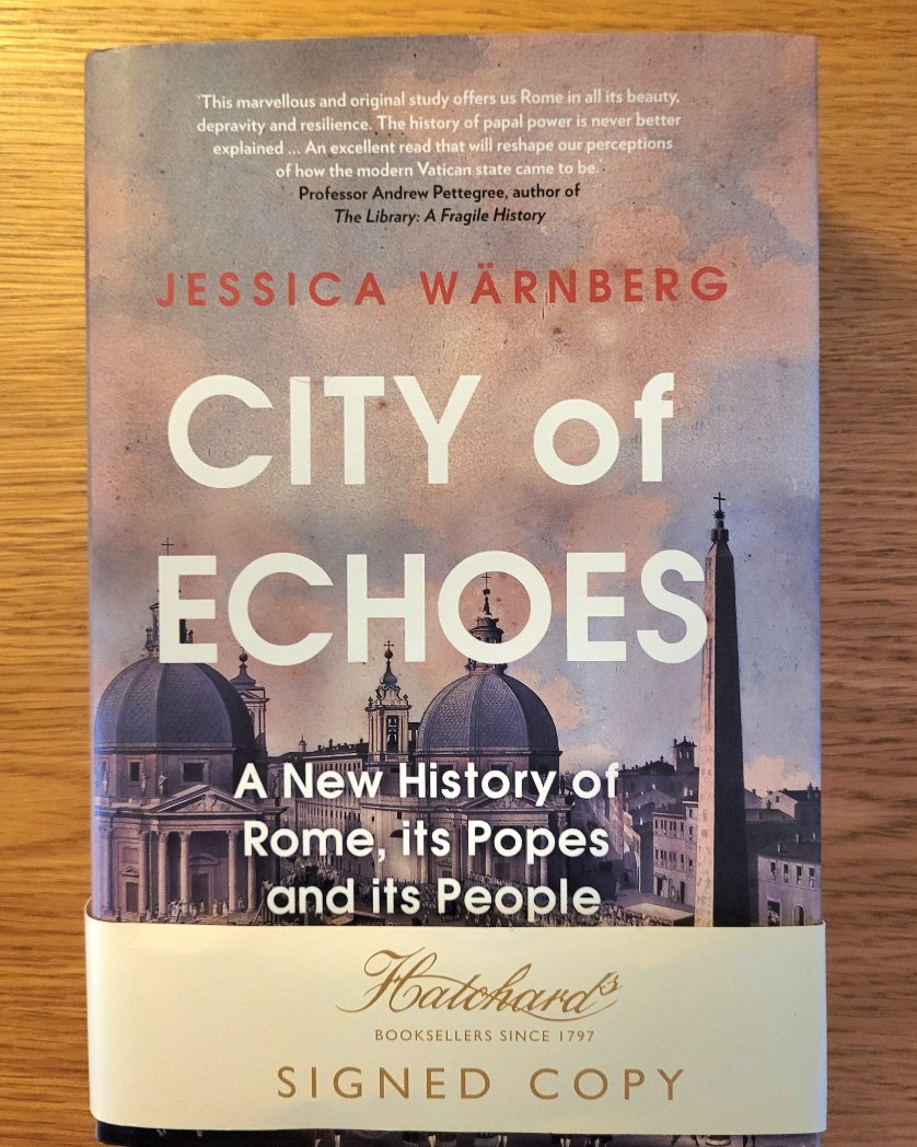 As we enter the next Conclave tomorrow, get an excellent historical perspective via this <a href="/HistoryHit/">History Hit💥</a> podcast with <a href="/jessicawarnberg/">Jessica Wärnberg</a>....❤🙏 I would also recommend her book #CityOfEchoes...👏