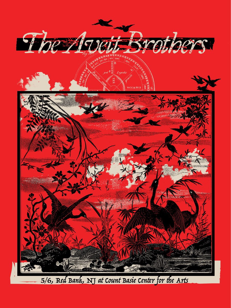 The Avett Brothers (@theavettbros) on Twitter photo Red Bank, NJ! Poster for tonight’s show at <a href="/basiecenter/">Count Basie Center for the Arts | #theBASIE</a> is by Matthew Pfahlert.
Doors: 6:30pm
The Avett Brothers: 7:30pm
No opener. Red Bank, NJ! Poster for tonight’s show at <a href="/basiecenter/">Count Basie Center for the Arts | #theBASIE</a> is by Matthew Pfahlert.
Doors: 6:30pm
The Avett Brothers: 7:30pm
No opener.