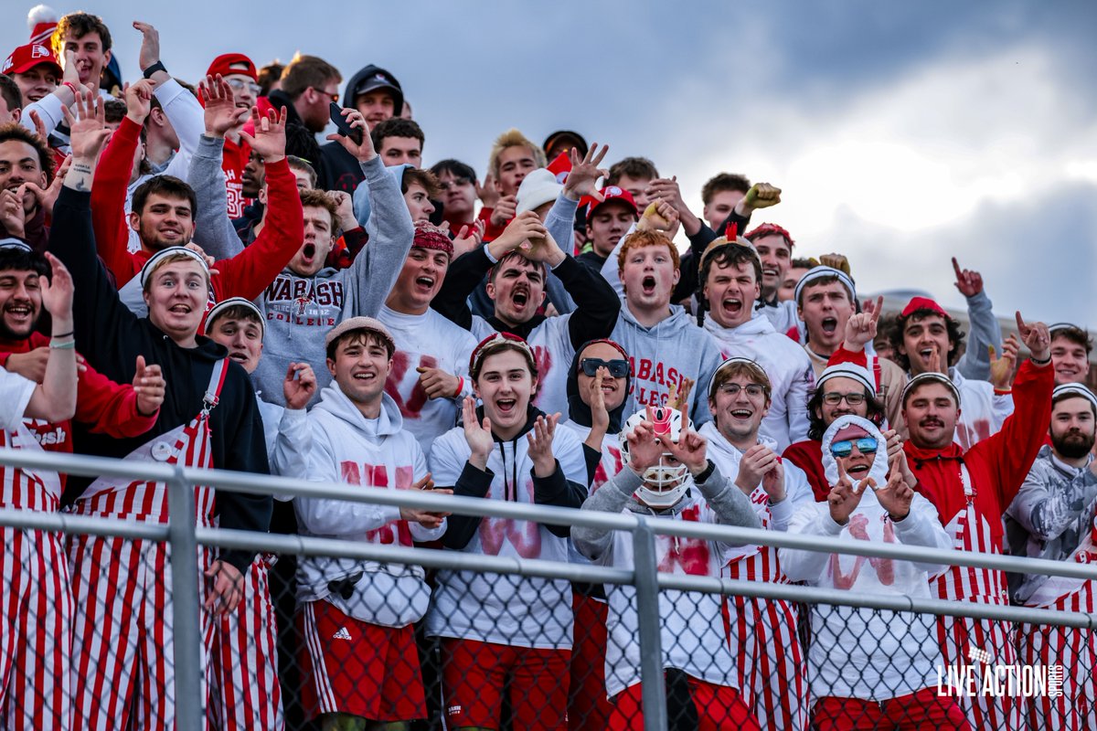 A HUGE thank you to all of our amazing fans this season ‼️

We are incredibly grateful for all the support from students, parents, alumni and faculty of Wabash. We'll continue on in the right direction, the right way, because of YOUR support

#WAF | #TheRightWay | #TheBrotherhood