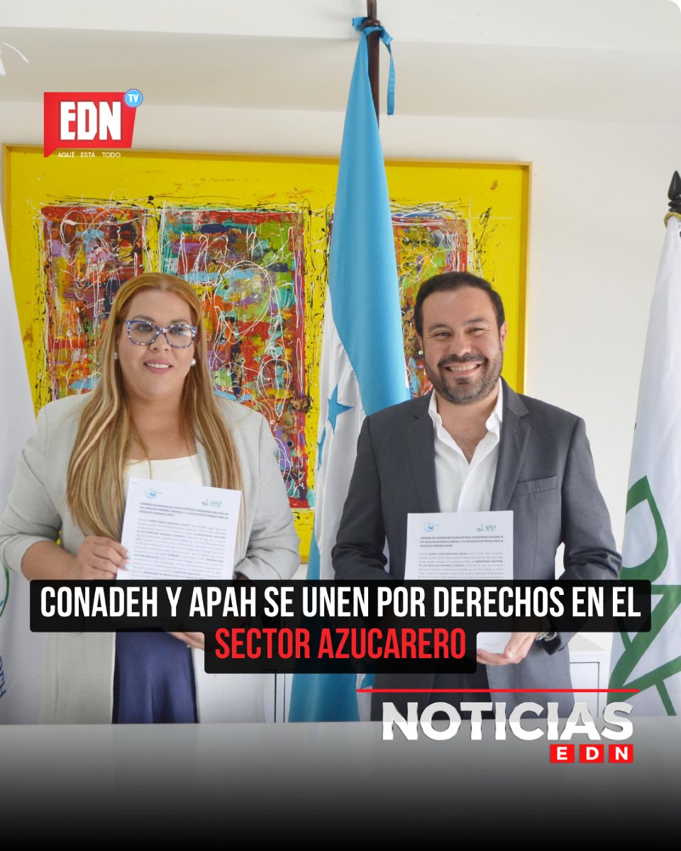 EDNTVHN's tweet image. #NoticiasEDN CONADEH y APAH se unen por derechos en el sector azucarero

Ambas instituciones impulsarán procesos de formación de derechos humanos, inclusión de género y la prevención del trabajo infantil

#CONADEH #APAH #Azucareros #EDNTV