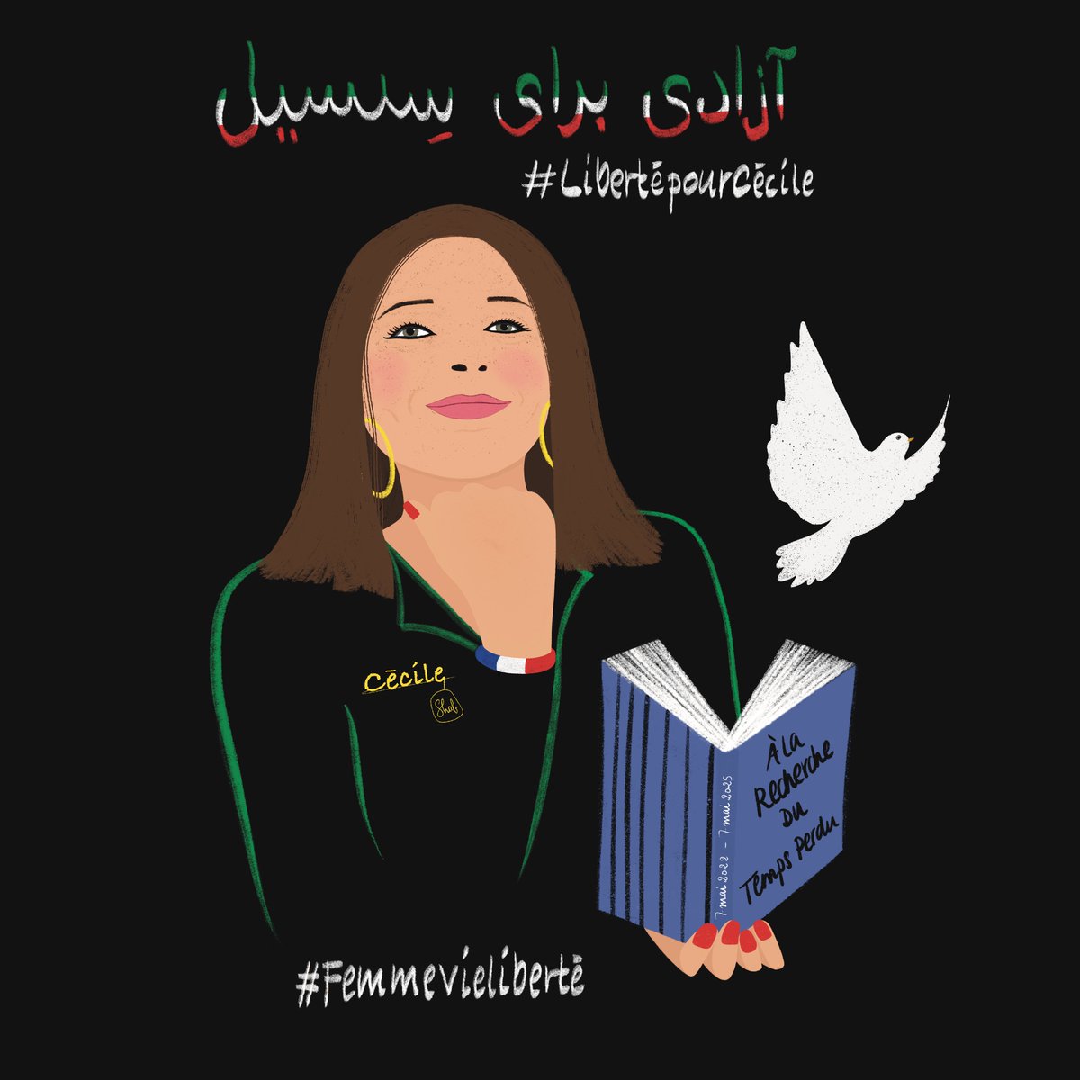 EricJC_Vial's tweet image. 3 ans. Pas une journée où je n’ai pas pensé à toi, Cécile Kohler.

3 ans exactement que tu es otage en Iran, enjôlée dans la section 219 de haute sécurité à la prison d’Evin, près de Téhéran. 

3 ans que tu subis des traitements inhumains et dégradants. 

✊ #LibertéPourCécile