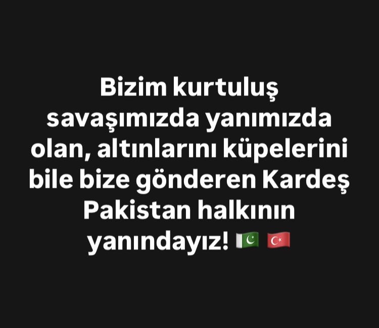 Hep birlikte #ForPakistan diyoruz.
🇵🇰🇹🇷