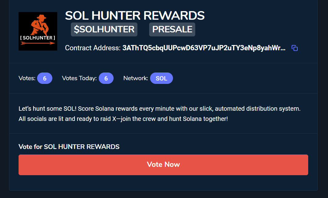 SOLHUNTER tweet media