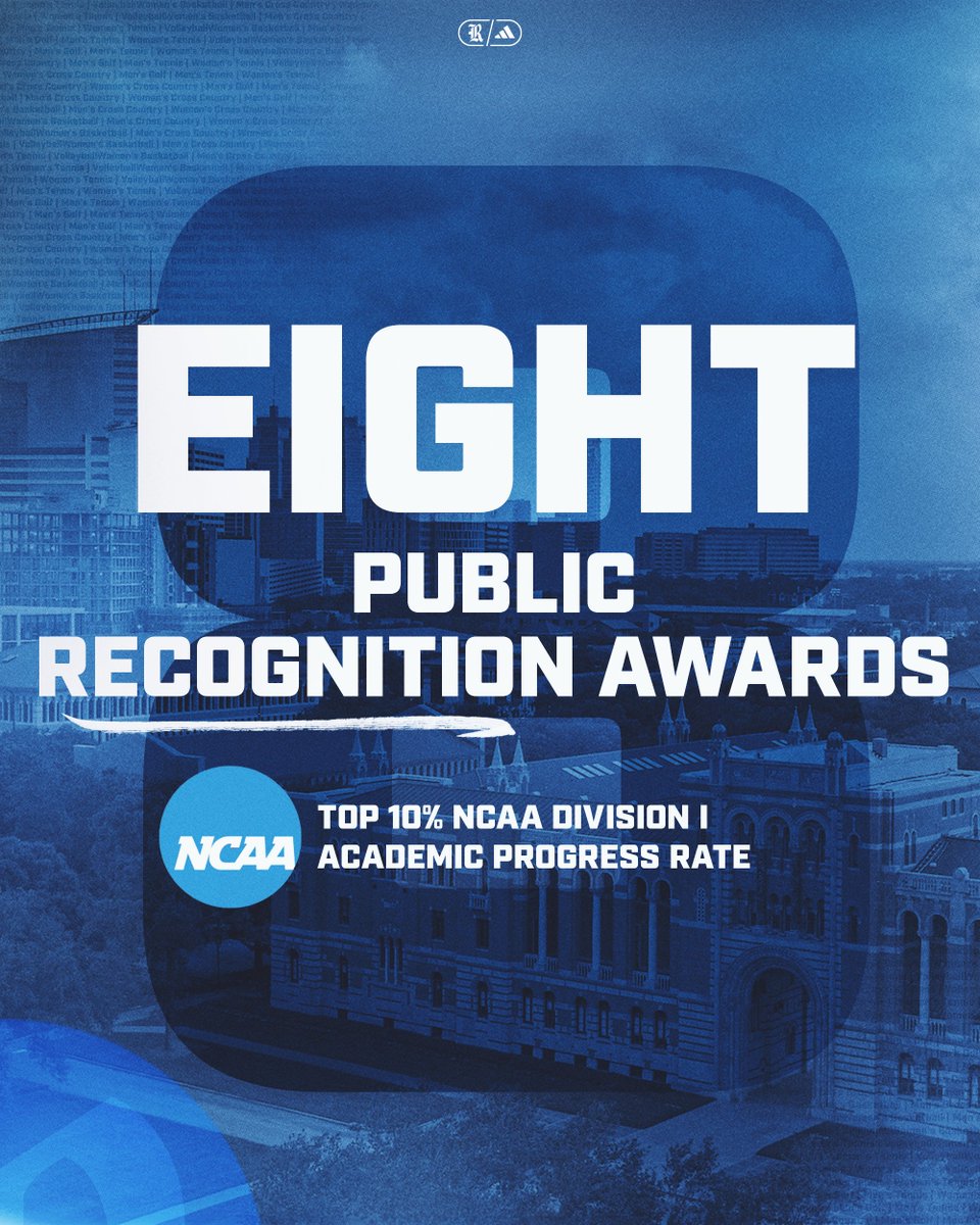 Recognizing the work of our graduating seniors 
riceowls.co/2025-NCAA-APR-…