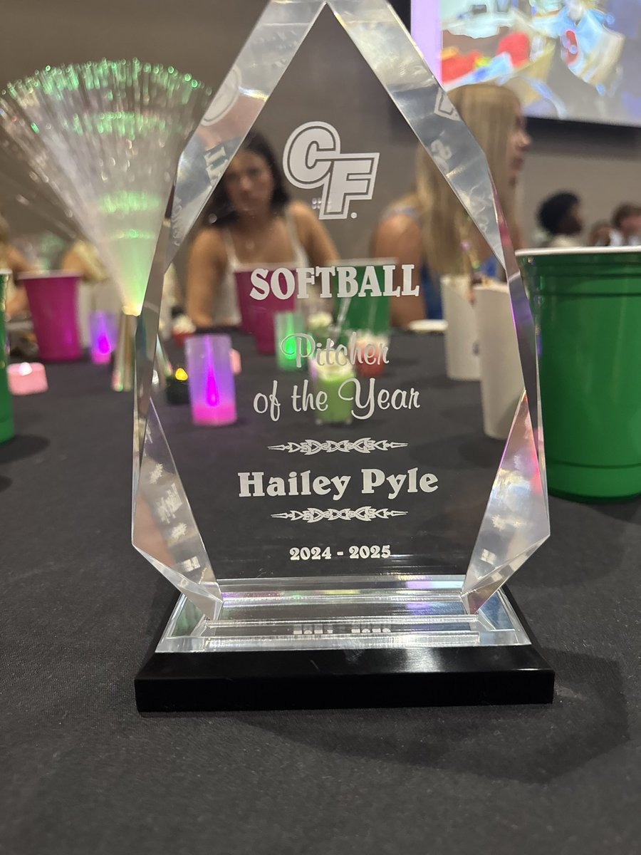 Blessed to receive Pitcher of the Year award from my college!! Time to get to work over the summer and get faster and stronger!