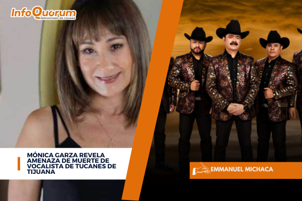quorum_mx's tweet photo. 📺🤠🎶🗣️La conductora de #TVAzteca, #MónicaGarza una anécdota, cuando en una grabación del extinto programa “#HistoriasEngarzadas”, #MarioQuintero, vocalista de los #TucanesdeTijuana, la amenazó de muerte por confrontarlo por su presunta relación con el crimen organizado a causa de las letras de sus canciones.
https://t.co/0Njd7Vo0Kl