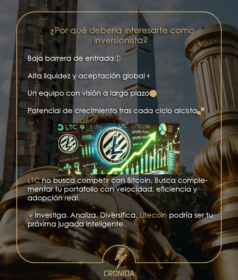 Litecoin  (LTC): Está Más Fuerte, Más Privado y Más Rápido Que Nunca

 no es solo una "versión ligera de Bitcoin". Es una oportunidad para inversionistas que buscan velocidad, seguridad y bajo costo en sus transacciones.

#Litecoin #LTC #InversiónCripto #PortafolioCripto #Criptos