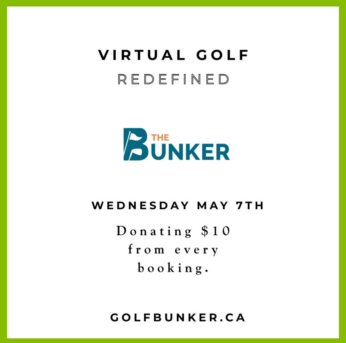 🏌️‍♀️ Ottawa golfers! Book your tee time for TOMORROW (May 7) at @theBunkerOttawa &amp; they’ll donate $10 to the WHC for every booking!

Practice your swing &amp; support women’s health ⛳💖

👉 golfbunker.ca/location-selec…