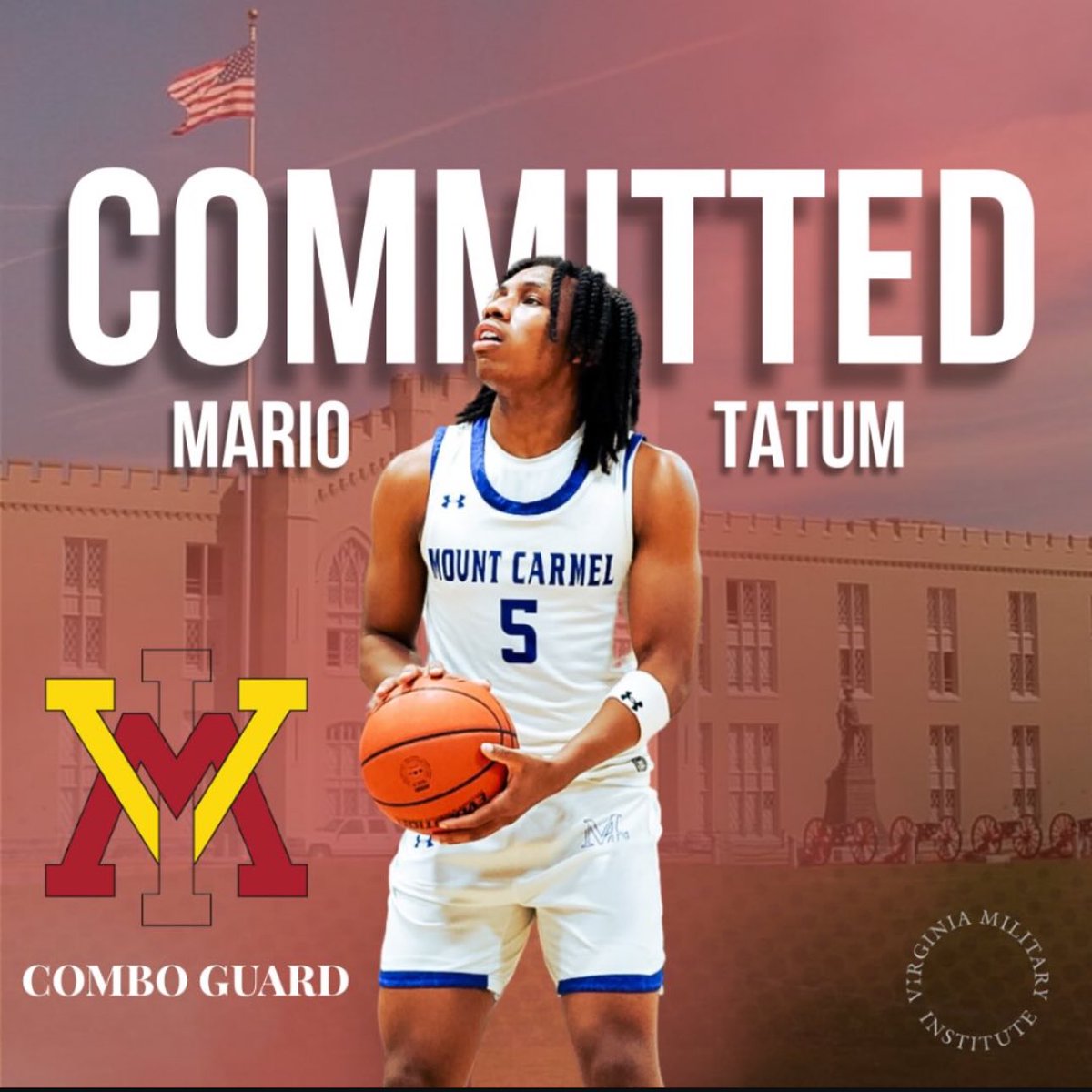 Colby Giacubeno (@colbyghoops) on Twitter photo 2025 <a href="/olmcathletics/">OLMC Athletics</a> G Mario Tatum has committed to VMI. Tatum is a strong-framed, 6β2β combo guard who showed immense value as a two-way presence for Mt. Carmel this season as they claimed both the <a href="/bclbasketball/">Baltimore Catholic League Basketball</a> & MIAA πs. 2025 <a href="/olmcathletics/">OLMC Athletics</a> G Mario Tatum has committed to VMI. Tatum is a strong-framed, 6β2β combo guard who showed immense value as a two-way presence for Mt. Carmel this season as they claimed both the <a href="/bclbasketball/">Baltimore Catholic League Basketball</a> & MIAA πs.