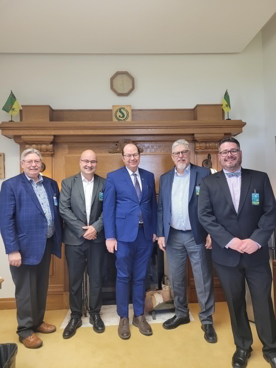 Great meeting with <a href="/ConcreteSask/">Concrete Sask</a>. It was fantastic to hear of their innovative ideas in environmental stewardship to build Saskatchewan together.