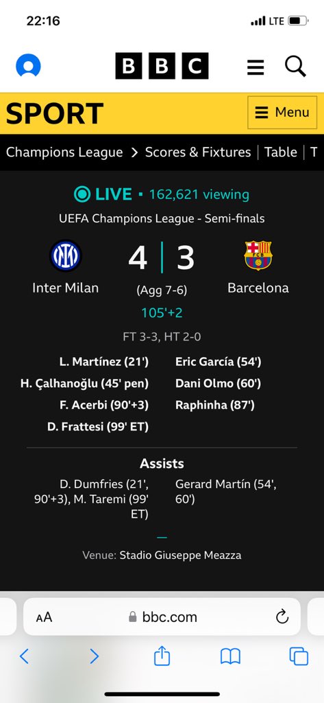 #InterMilan and #Barca game dey sweet me #UCL #InterBarca