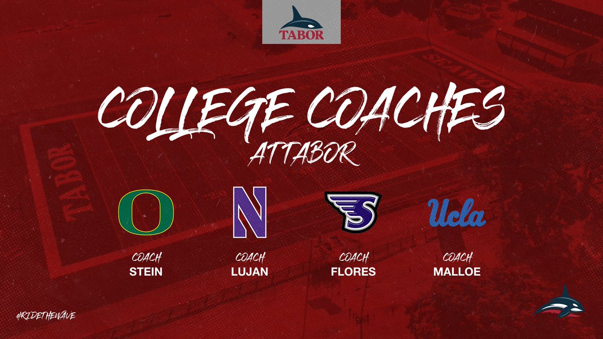 Coach Jeff Moore (@coachjeffmoore) on Twitter photo Thank You <a href="/CoachWillStein/">Will Stein</a> of <a href="/oregonfootball/">Oregon Football</a> , <a href="/CoachLujan/">Zach Lujan</a> of <a href="/NUFBFamily/">Northwestern Football</a> , <a href="/_CoachFlo/">Nick Flores</a> of <a href="/StonehillFB/">Stonehill Football #DIG</a> , & <a href="/MalloeMalloe/">Ikaika Malloe</a> of <a href="/UCLAFootball/">UCLA Football</a> for visiting <a href="/taboracademy/">Tabor Academy</a> today! #RideTheWave #SeawolfNation Thank You <a href="/CoachWillStein/">Will Stein</a> of <a href="/oregonfootball/">Oregon Football</a> , <a href="/CoachLujan/">Zach Lujan</a> of <a href="/NUFBFamily/">Northwestern Football</a> , <a href="/_CoachFlo/">Nick Flores</a> of <a href="/StonehillFB/">Stonehill Football #DIG</a> , & <a href="/MalloeMalloe/">Ikaika Malloe</a> of <a href="/UCLAFootball/">UCLA Football</a> for visiting <a href="/taboracademy/">Tabor Academy</a> today! #RideTheWave #SeawolfNation