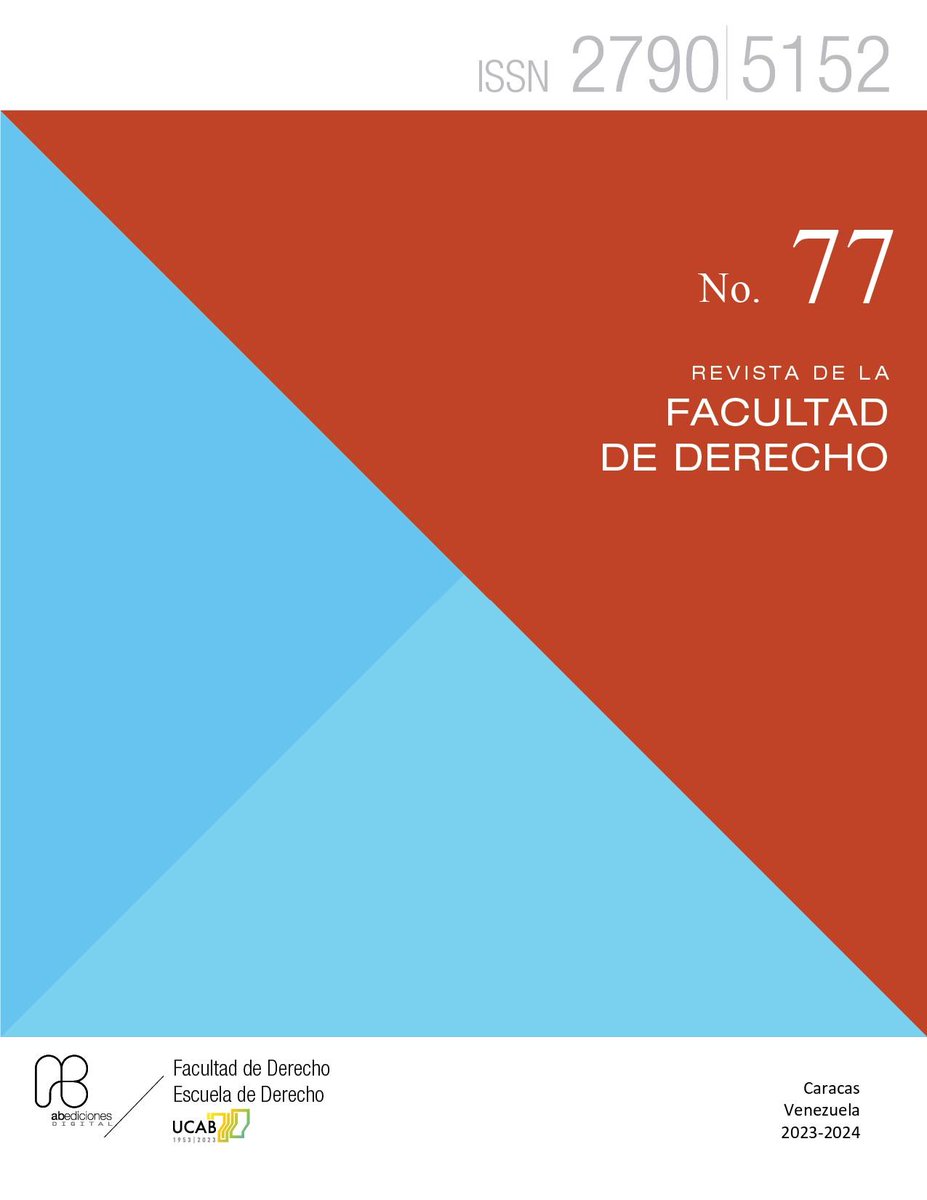 Investigaciones UCAB (@investigaucab) on Twitter photo 📢 Ya está disponible la Revista No. 77 de <a href="/DerechoUCAB/">Derecho UCAB</a> que incluye 12 artículos: 6 de destacados profesionales del derecho y otros 6 de estudiantes participantes del Concurso de Investigaciones Jurídicas #IIJUCAB 2024. Conoce más y descárgala ahora:🔗goo.su/o7WV 📢 Ya está disponible la Revista No. 77 de <a href="/DerechoUCAB/">Derecho UCAB</a> que incluye 12 artículos: 6 de destacados profesionales del derecho y otros 6 de estudiantes participantes del Concurso de Investigaciones Jurídicas #IIJUCAB 2024. Conoce más y descárgala ahora:🔗goo.su/o7WV