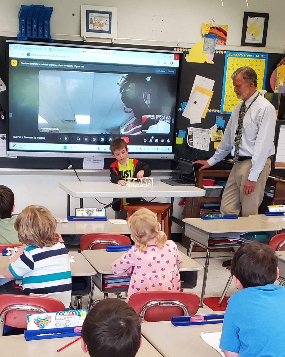 JenCavalancia's tweet image. Our 1st and 2nd grade classes participated in #DiscoverEd today as they created animal bridges and shared their work virtually with students across the state. #remakelearning
