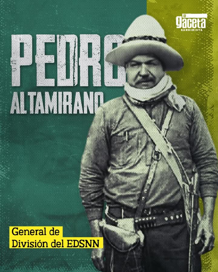 El 6 de mayo de 1931, el General Augusto C. Sandino ascendió a Pedro Altamirano al grado de General de División. Altamirano, destacado miembro del Estado Mayor del EDSN.