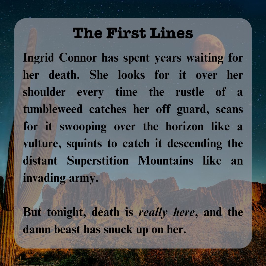 LexiMcnicholas's tweet image. the writer // the first paragraph
Had to hop on this trend & share the first lines of the YA horror I'm currently querying. It's about sapphic werewolf cowgirls searching for cursed treasure in the wild west 🏜🌙🌵🐺
#amwriting #amquerying