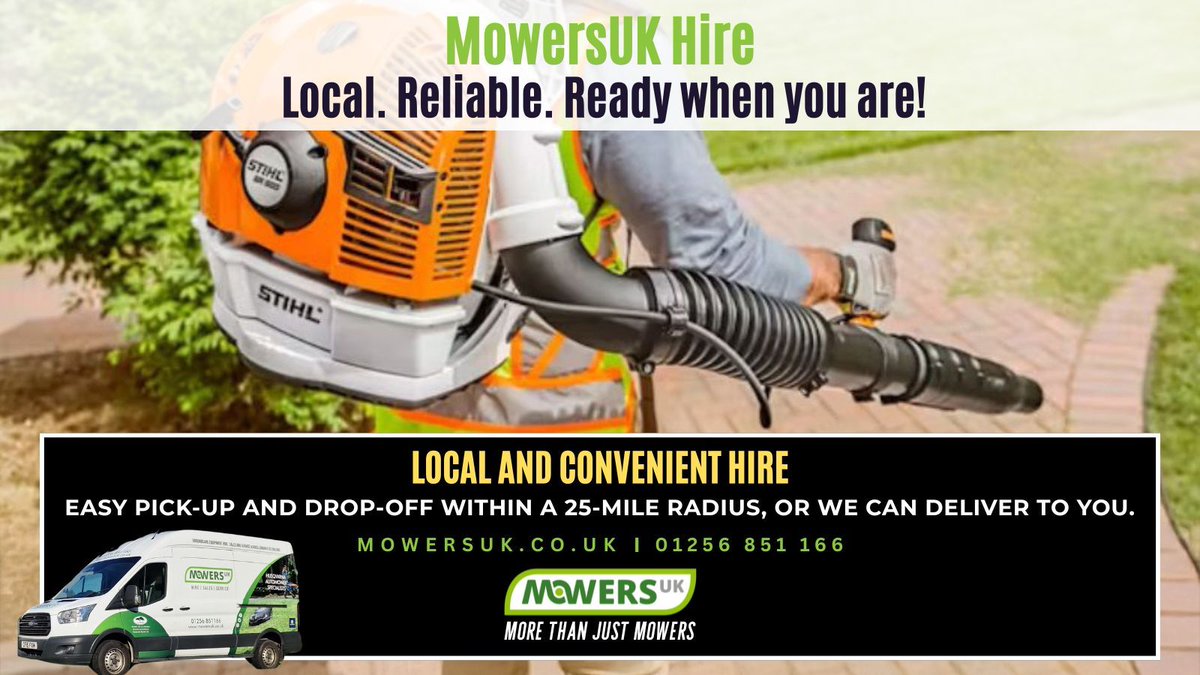 MowersUk's tweet photo. 🌿𝗡𝗲𝗲𝗱 𝗴𝗮𝗿𝗱𝗲𝗻 𝗺𝗮𝗰𝗵𝗶𝗻𝗲𝗿𝘆 𝗳𝗮𝘀𝘁? 𝗠𝗼𝘄𝗲𝗿𝘀𝗨𝗞 𝗛𝗶𝗿𝗲 𝗵𝗮𝘀 𝘆𝗼𝘂 𝗰𝗼𝘃𝗲𝗿𝗲𝗱!
✔️ Local. Reliable. Ready when you are.
📍 Find out more or book now: https://t.co/4aQYPGtvXO
📞 Call us on 01256 851 166
#MowersUK #ToolHire #GardenMachineryHire #Tadley https://t.co/ZqnhtgpxKd
