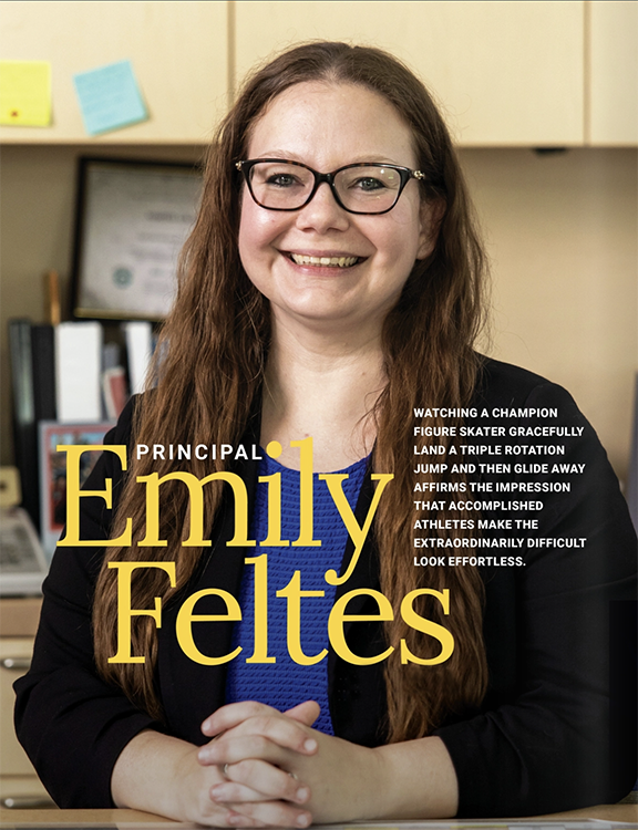 Huge congratulations to Principal Emily Feltes of <a href="/NorthGrandHS/">North-Grand High School</a> on her Golden Apple (<a href="/Teach_Golden/">Golden Apple</a>) Award for Excellence in Leadership! DPQ deeply appreciates Emily's leadership at North-Grand. She's a true cultivator of growth for students, staff, and the entire North-Grand