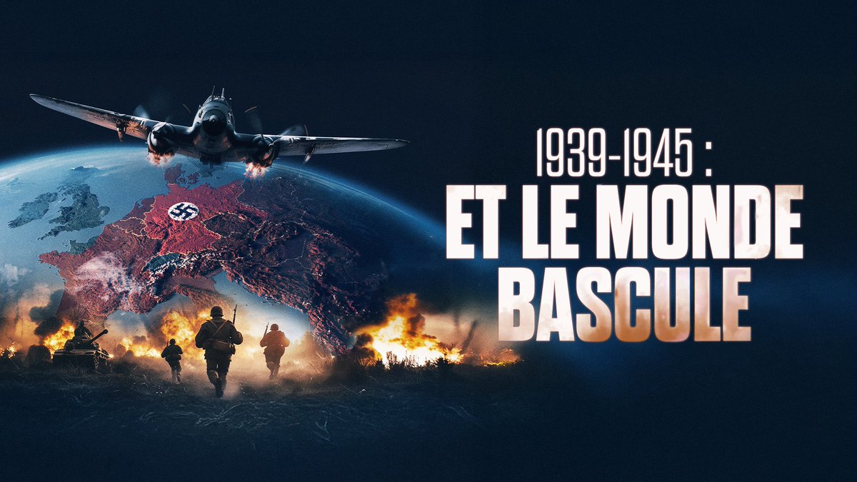 [Seconde Guerre mondiale] Ce 6 avril à 21h00 #France2, un documentaire inédit « 1939-1945. Et le monde bascule » [quatre épisodes] en partenariat avec le ministère des <a href="/Armees_Gouv/">Ministère des Armées et des Anciens combattants</a> et en lien avec les commémorations de la Victoire du 8 mai 1945 🇫🇷 #DevoirdeMémoire 
<a href="/FranceTV/">France tv</a> 📺