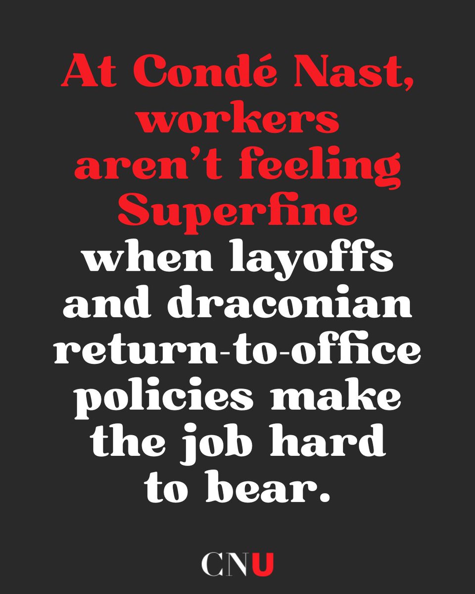 condeunion's tweet image. The #MetGala is fashion’s biggest party, but it wouldn’t be possible without Condé Nast’s unionized employees. A dandy night for celebrities is made possible by overworked and underpaid employees.
