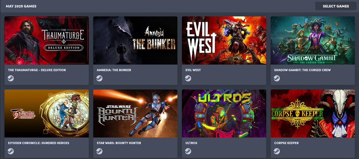 themarszeppelin's tweet image. The Humble Choice is out. 8 Winners will be selected to pick their #free #steam #keys #games just follow the rules:
❤️the tweet
🔁the tweet
📲 follow me.
Winners will be announced 5/15 1PM EST. Have to respond or i will re-roll #giveaway