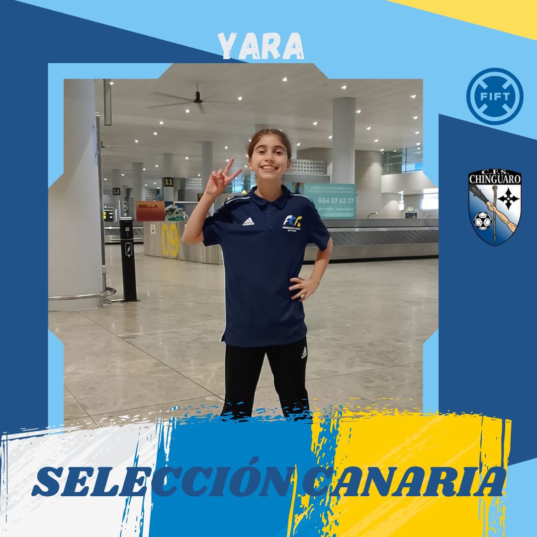 Nuestra jugadora Yara ha sido convocada con la selección canaria. Disfruta mucho de esta aventura .
#cfschinguaro💙 #futsal #futbolsala #seleccióncanaria