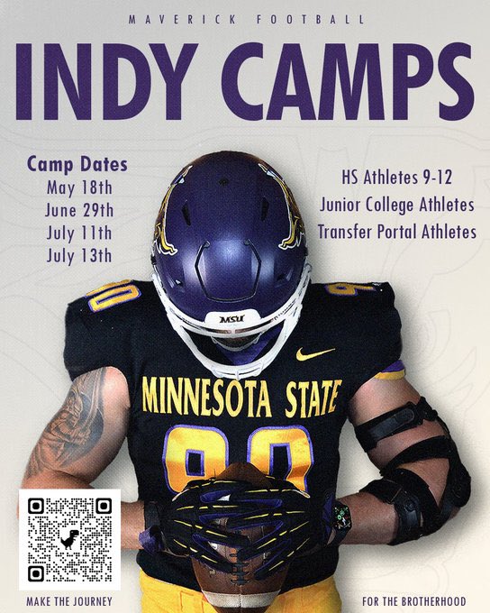PeytonGrandbois's tweet photo. Thanks @Todd_Taylor28 for the camp invite! Excited to be back for summer! @SportPrepX @PrepRedzoneMN @MinnStFootball https://t.co/8eoCV3X4Ay