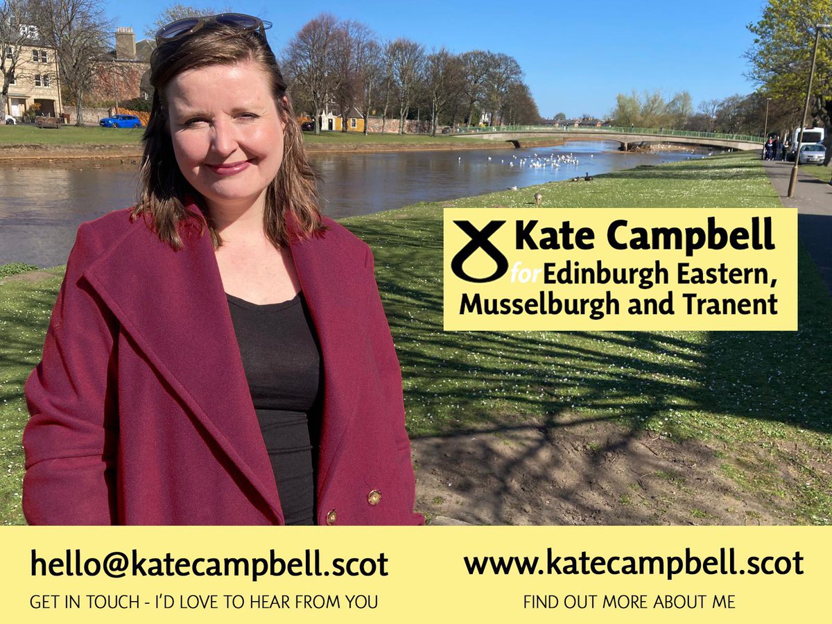 Kate Campbell (@katec_snp) on Twitter photo Absolutely delighted to be selected as the SNP candidate for Edinburgh Eastern, Musselburgh and Tranent.
Thank you so much to members who took part, and <a href="/Lee_AnneMenzies/">Lee-Anne Menzies</a> who ran a positive campaign.
Now letās get to work taking the SNPās message of hope to the doorsteps. Absolutely delighted to be selected as the SNP candidate for Edinburgh Eastern, Musselburgh and Tranent.
Thank you so much to members who took part, and <a href="/Lee_AnneMenzies/">Lee-Anne Menzies</a> who ran a positive campaign.
Now letās get to work taking the SNPās message of hope to the doorsteps.