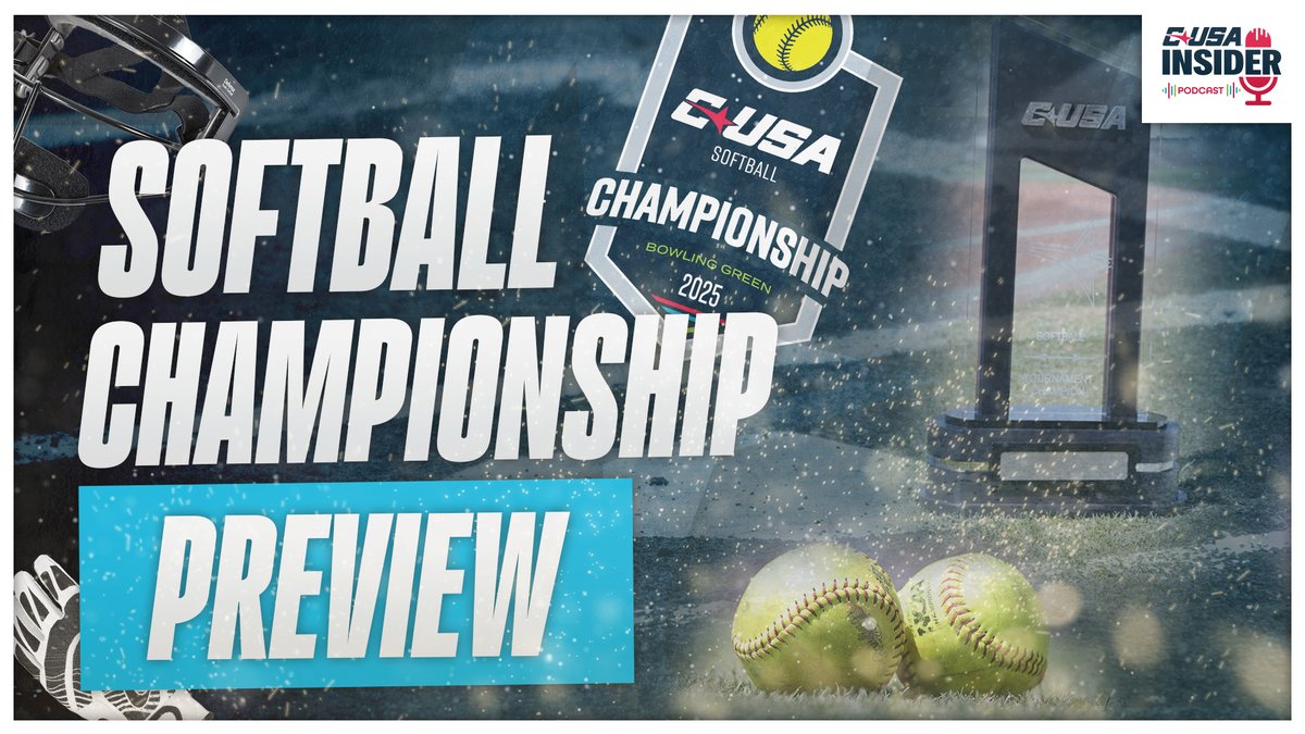 CUSAInsiderPod's tweet image. π¨ NEW POD ALERT π¨
- The Crew previews the 2025 CUSA Softball Championship with @CBSSportsNet PxP Joe Castellano π₯π
- CUSA Baseball standings coming down to the wire with just 6 reg season games to go βΎοΈ
Watch: youtu.be/JODfvYu-qbA
#NoLimitsOnUs